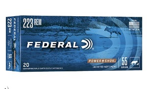 FEDERAL 223 REM 55GR SP POWER-SHOK