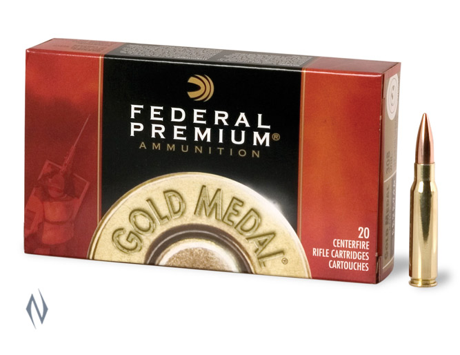 FEDERAL 308 WIN 168GR MATCHKING GOLD MEDAL