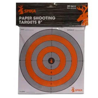 Paper Shooting Targets 8'' - 20 Pack
