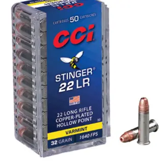 CCI 22LR STINGER 32GR CPHP 1640FPS