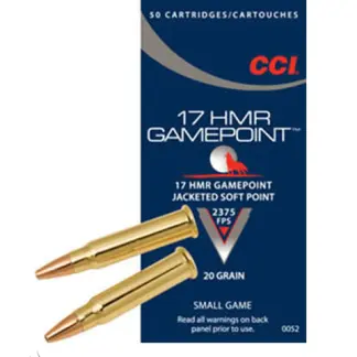 CCI 17HMR 20GR GAME POINT JSP 2375FPS
