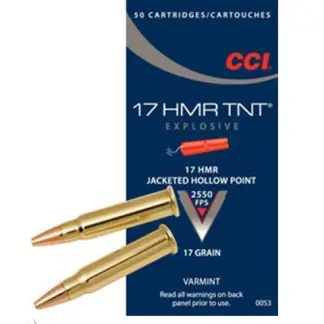 CCI 17HMR 17GR HP TNT 2550FPS
