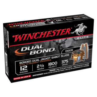 WINCHESTER DUAL BOND 12G SABOT SLUG 375GR (1800fps)-5pk