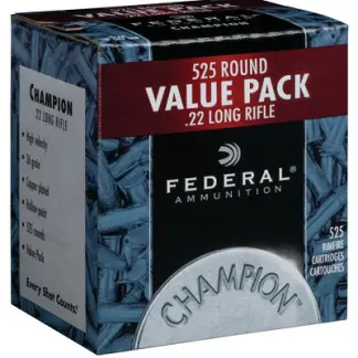 FEDERAL 22LR 36GR HP HV CHAMPION 525 PK-1260fps