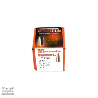 HORNADY 17 Cal 25 Gr V-MAX 100ct Hornady # 1710