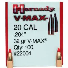 Hornady .204 / 20 32 Grain V-Max (100)