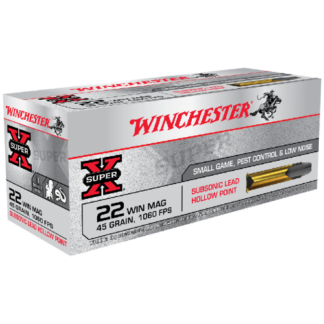WINCHESTER SUBSONIC 22MAGNUM 45GR HP