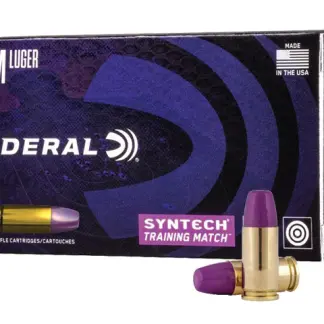 FEDERAL 9MM LUGER 124GR TSJ FN SYNTECH TRAINING MATCH-50PK