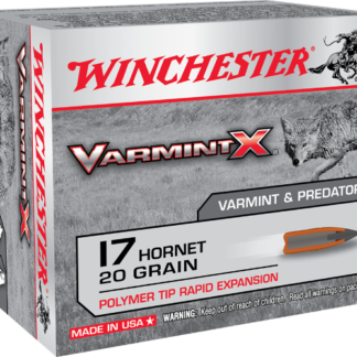 WINCHESTER VARMINT X 17HORNET 20GR PT