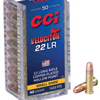 CCI 22LR VELOCITOR 40GR HP HV 1435FPS
