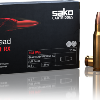 SAKO 308 WIN 130gr Gamehead Varmint RX HPBT-50pk