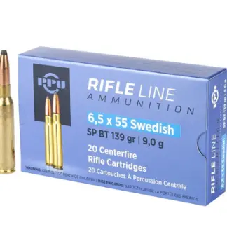 PPU Ammunition 6.5x55mm Swede