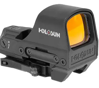 Holosun HS510C-GR; Open Reflex Sight; 2 MOA Dot or 65 MOA Circle Dot; Solar/Battery-GREEN